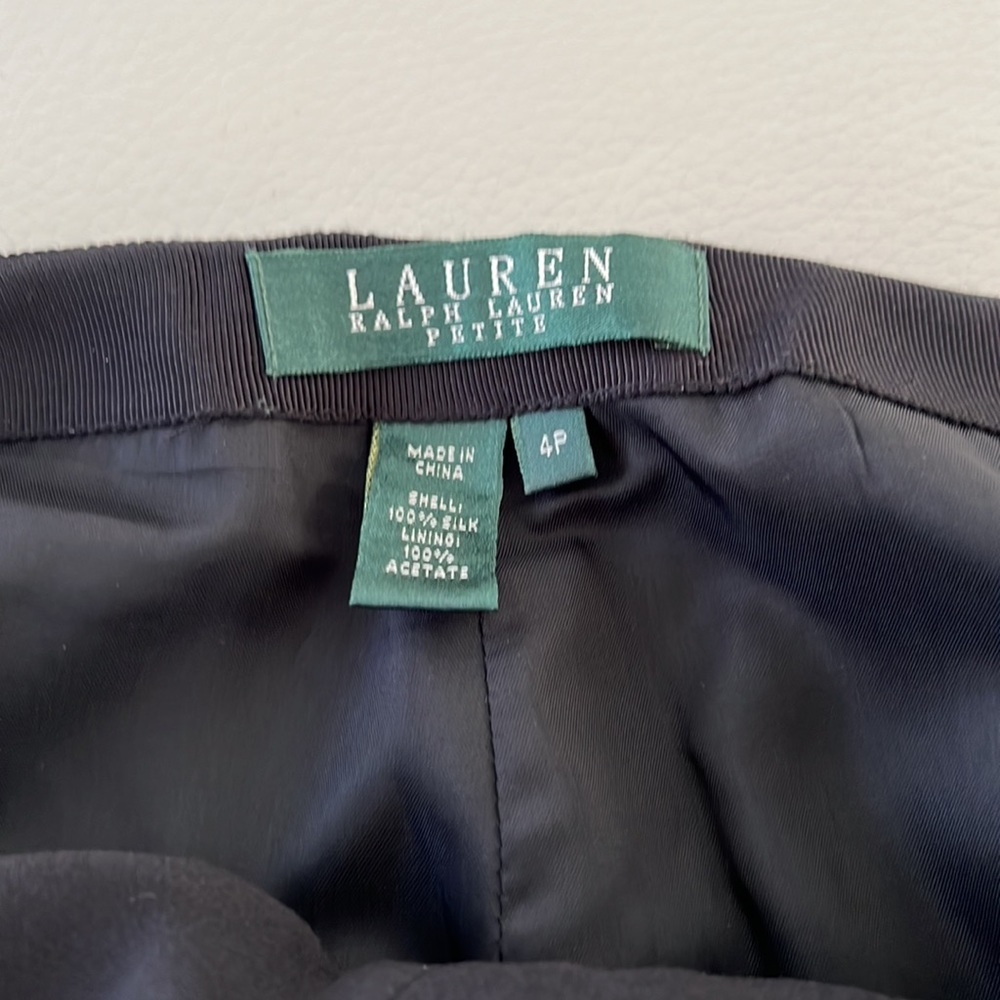 Lauren Ralph Lauren Black Wide Leg Pants - Picture 4 of 8
